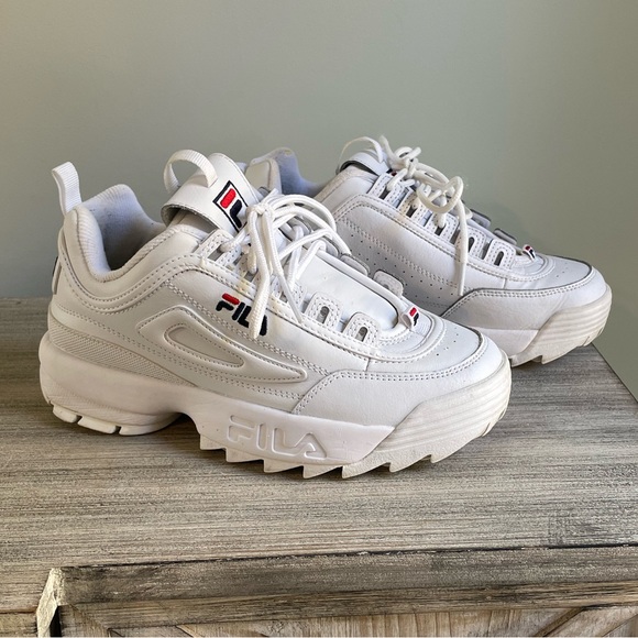 Fila Shoes - Fila White Disruptor Sneakers